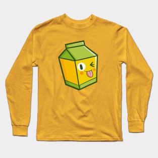 Mock Milk Long Sleeve T-Shirt